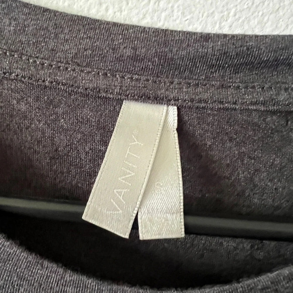 Vanity Rhinestone Sheer Sleeve Raglan Top- Small - Picture 5 of 5